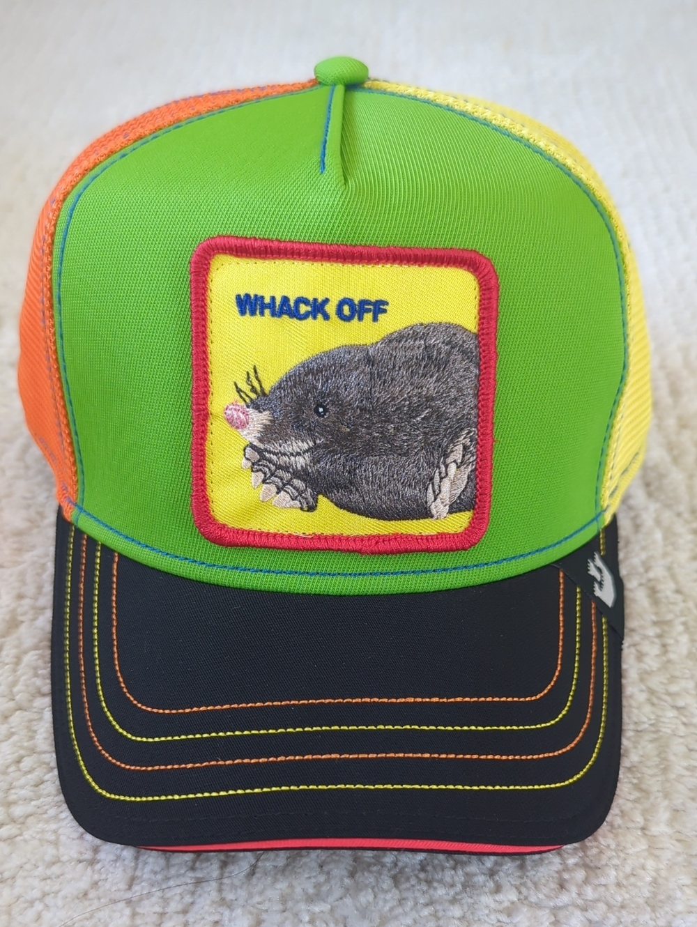 Goorin Bros Whack Off Animal Farm Snapback Trucker Hat
